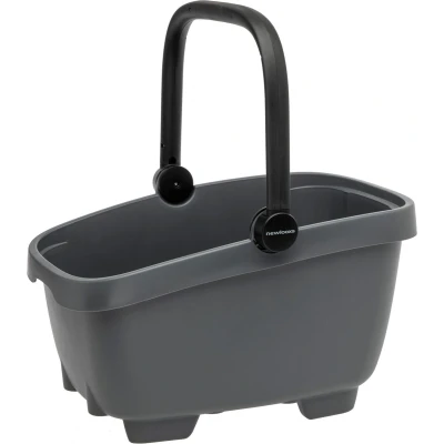 Afbeelding van New Looxs Clipper With Handle Fietstas Anthracite 28L Grijs Fietstassen