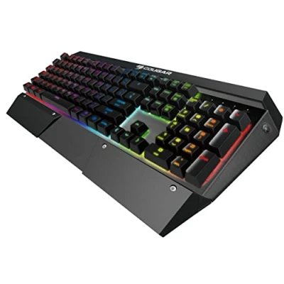 Afbeelding van Cougar Attack X3 RGB Speedy Toetsenbord achterverlichting USB Duits toetsschakelaar: CHERRY MX Speed Silver