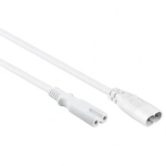 Afbeelding van C7 verlengkabel Goobay 2 meter (2 x 0.75 mm², Wit)