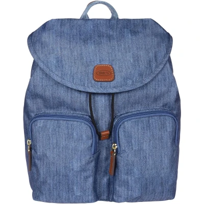 Afbeelding van Bric&#039;s City Piccolo Rugzak Met Leren Details Indigo