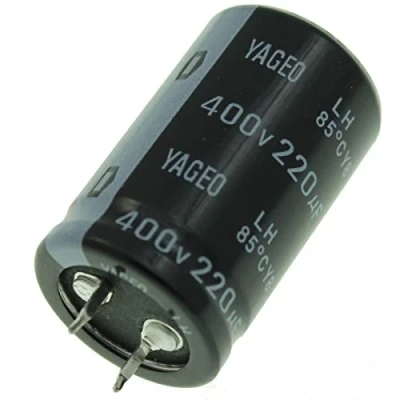 Afbeelding van 2 x Elko Snap In condensatoren 220µF 400V 85C; LH400M02220BPF 2540; 220uF
