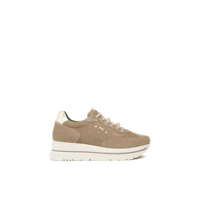 Afbeelding van Nero Giardini I514105D Baskets pour femme en daim et matériau technique, Argile, 39 EU