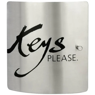 Afbeelding van Burg Wächter Sleutelkast 6205/10 Ni KEYS PLEASE 33640 Aantal haken 10 RVS, Zwart