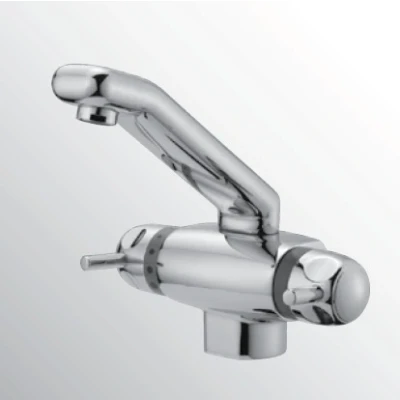 Afbeelding van Huber Clinic Plus Wastafelmengkraan chroom 424.01H.CR