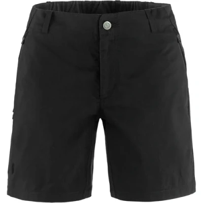 Afbeelding van Fjällräven Hoja Hybrid Short Dames Black 42 Zwart Wandelbroek