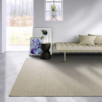 Afbeelding van Wollen vloerkleed Charles 200x290cm Beige 123vloerkleed.nl is de online webshop voor vloerkleden en woonaccessoires.