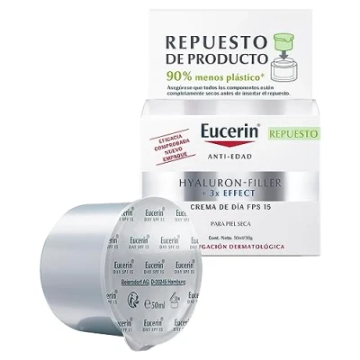 Afbeelding van Eucerin Hyaluron Filler Dagcrème Refill SPF 15 50 ml