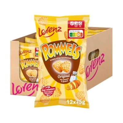 Afbeelding van Lorenz Snack World Originele Pommels 12 stuks (12 x 75 g)