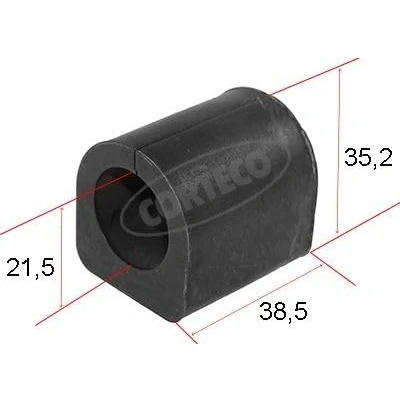 Afbeelding van CORTECO 80005442 Stabilisatorstang Rubbers Achteras 21,5 35,2 MERCEDES BENZ: Sprinter 3 T Van, VOLKSWAGEN: LT 28 35 II Minibus