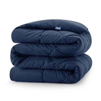 Afbeelding van CozyLux dekbed 140 x 200 cm voor 4 seizoenen, microvezel 300 g/m² herfst winter cm, zacht en ademend marineblauw