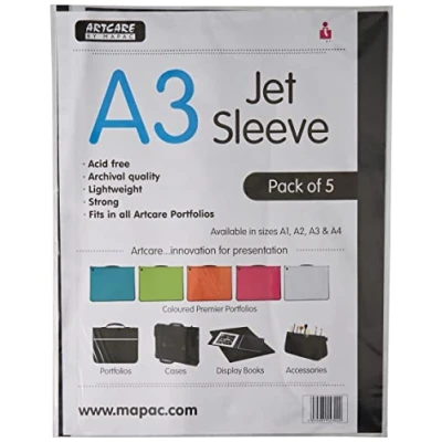 Afbeelding van Artcare Jet Sleeves A4 A3 5 stuks