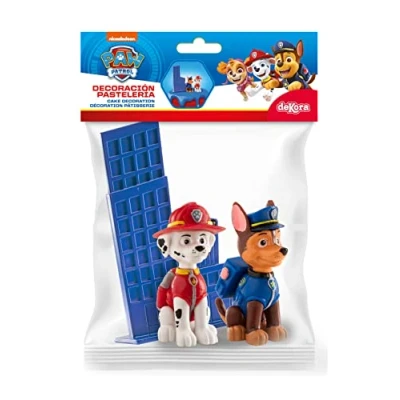 Afbeelding van Dekora Paw Patrol taartdecoratie voor kinderverjaardag van 3 delige kinderen