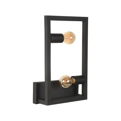 Afbeelding van LABEL51 Wandlamp Quadrato Zwart Metaal