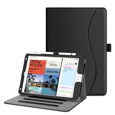 Afbeelding van FINTIE beschermhoes voor iPad Mini 5 2019 / 4 meerdere hoeken, met documentenvak en automatische slaap /wekfunctie, zwart