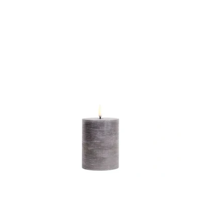 Afbeelding van Uyuni Led Rustieke Kaars Grijs 7,8x10cm