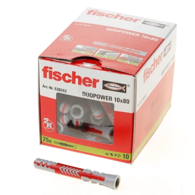 Afbeelding van Fischer plug Duopower 10x80mm (Per 25 stuks)