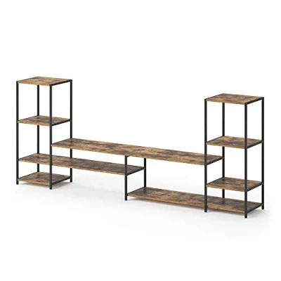 Afbeelding van Vicco TV meubel Fyrk, 226 x 93 cm, Eiken rustiek/Zwart