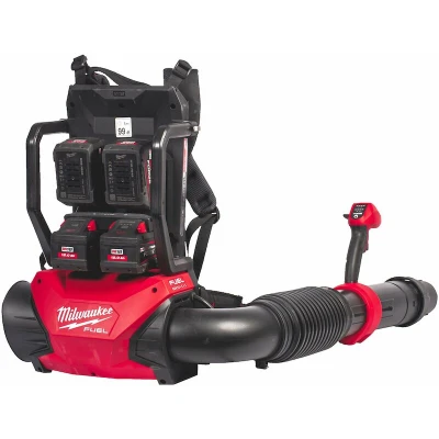 Afbeelding van MILWAUKEE M18 F2BPB 124 FUEL 2x18V backpack accu bladblazer (4x 12Ah FORGE + zesvaks snellader) 4933499231