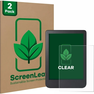 Afbeelding van ScreenLeaf Screenprotector voor Kobo Clara 2E Duurzame schermbescherming Folie Beschermfolie transparant (2 Stuks)