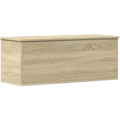 Afbeelding van vidaXL Opbergbox 90x35x35 cm bewerkt hout sonoma eikenkleurig