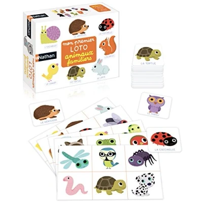 Image de Nathan Mon Premier Loto Animaux Familiers Découvrir et Nommer les Jeu Educatif A Jouer Seul ou en Famille Pour Enfants dès 2 ans