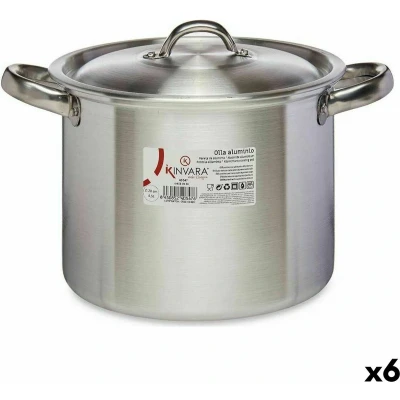 Afbeelding van Casserolepan met deksel Ø 20 cm Zilverkleurig Aluminium (6 Stuks)