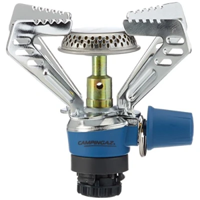 Afbeelding van Campingaz Bleuet Micro Plus gasfornuis 1 vuur voor kamperen, festivals, wandelen, zilver/blauw
