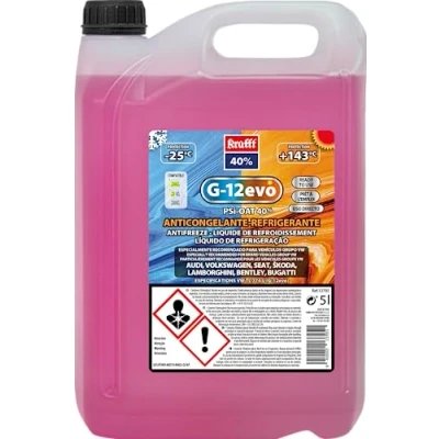 Afbeelding van krafft Auto antivries 40% G12 Evo koelmiddel roze 5 liter
