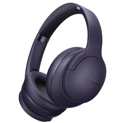 Afbeelding van DOQAUS Draadloze Bluetooth hoofdtelefoon V5.3, 90 uur batterijduur, over ear met 3 equalizer modi, hifi stereo, opvouwbare microfoon voor mobiele telefoon/tv/pc/binnen