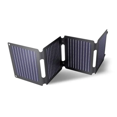 Afbeelding van Trust Zuny Draagbaar Zonnepaneel 40W Duurzaam Opladen voor Onderweg Opvouwbaar Outdoor/Kamperen Zwart