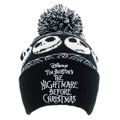 Afbeelding van Disney The Nightmare Before Christmas Basic Snow Zwart Pomponmuts