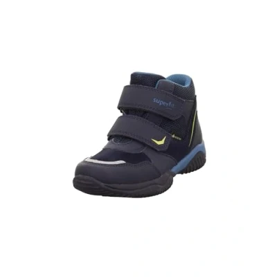 Afbeelding van Superfit Storm Sneakers hoog voor kinderen, Maat: 34, Blau/gelb Leer en textiel