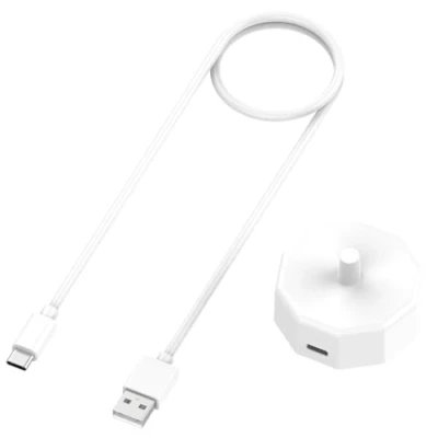 Afbeelding van Inductief USB C laadstation voor reizen, compatibel met Braun Oral B Pro/Smart/Kinderen/Vitality Pro/Genius X/iO 6 5 4 elektrische tandenborstels