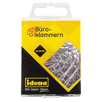 Afbeelding van Idena 334027 paperclips, verzinkt, 120 stuks