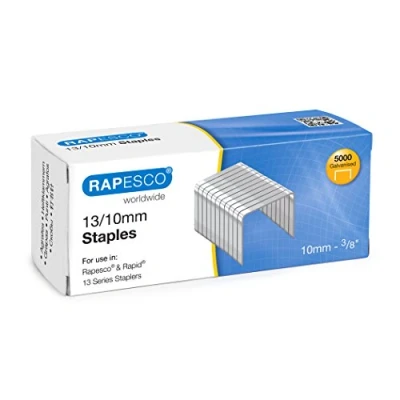 Afbeelding van Rapesco S13100Z3 nietjes, verzinkt, 13/10 mm, 5000 stuks