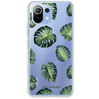 Afbeelding van Case Company® hoesje geschikt voor Xiaomi Mi 11 Lite Tropische bladeren Soft Cover Telefoonhoesje Bescherming aan alle Kanten en Schermrand