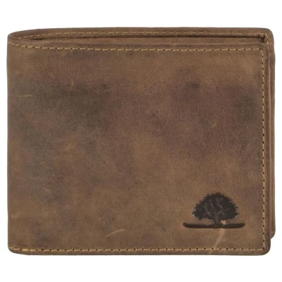 Afbeelding van GreenBurry Lederen Vintage Compacte Portemonnee RFID