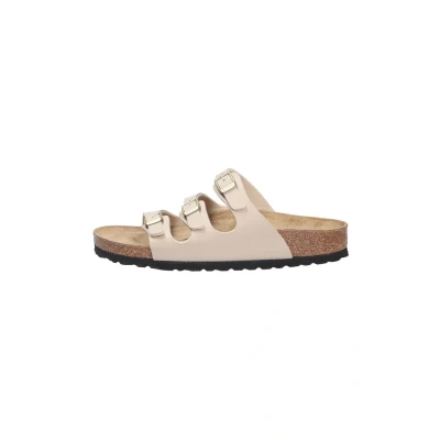 Afbeelding van Birkenstock Dames beige slippers &amp; muiltjes maat 41
