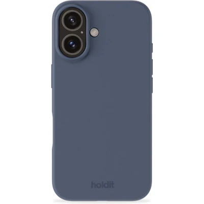 Afbeelding van Holdit Hoesje Geschikt voor iPhone 16 Siliconen Silicone Case donkerblauw