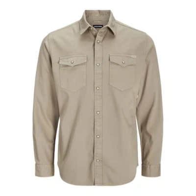 Image de JACK &amp; JONES Homme Chemise Jjesheridan T shirt L/S Noos, vaisselle, S