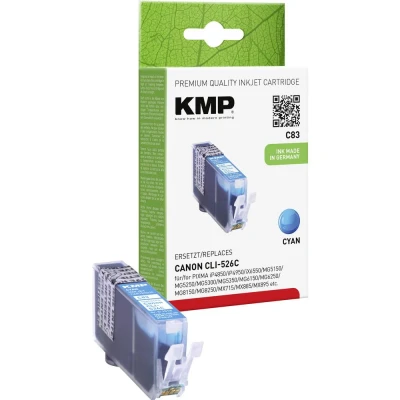 Afbeelding van KMP Inktcartridge vervangt Canon CLI 526C Compatibel Cyaan C83 1515,0003