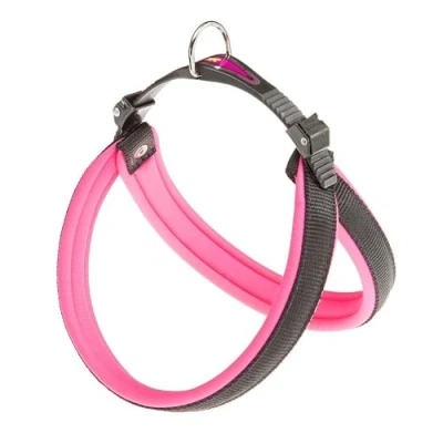 Afbeelding van Ferplast Agila Fluo 4 hondenharnas, A=B 44 x 52 cm, 20 mm, fuchsia