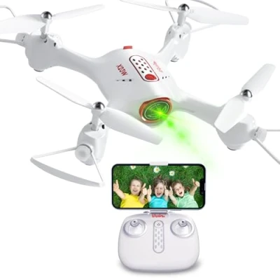 Afbeelding van Loolinn drone als cadeau voor kinderen met camera, real time video overdracht, zeer eenvoudig te bedienen, ledverlichting (speelgoed jongens en meisjes)