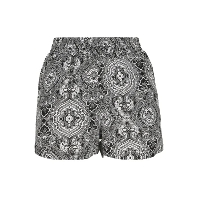 Afbeelding van Urban Classics AOP Resort Shorts, Dames, Maat: 31, Black