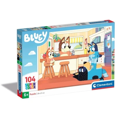Afbeelding van Clementoni Supercolor Puzzel Bluey 104 Stukjes