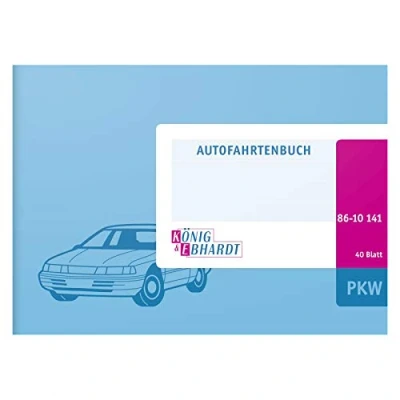 Afbeelding van König &amp; Ebhardt, Formulier, Autologboek, DIN A6, 40 vellen kartonnen boekje (40 x)