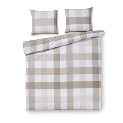 Afbeelding van Papillon Perth dekbedovertrek tweepersoons 200 x 200/220 Zand