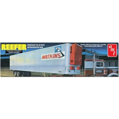 Afbeelding van 1:25 AMT 1421 Watkins Fruehauf 40&#039; Reefer Semi Trailer Plastic Modelbouwpakket