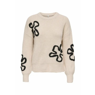 Afbeelding van ONLY Onldaisy Trui, Dames, Maat: XS, Pumice stone