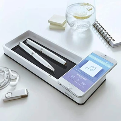Afbeelding van Leitz WOW Desk Organizer Draadloze laadmat 1 A zwart
